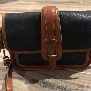 Vintage DOONEY & BOURKE Black pebble leather bag